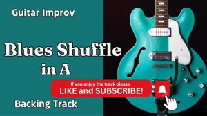 Blues Shuffle in A - Guitar Backing Track Jam - Fast Tempo