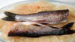 Белый амур под винно- виноградным соусом