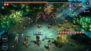 RAID: Shadow Legends Проходим 17 уровень паучихи