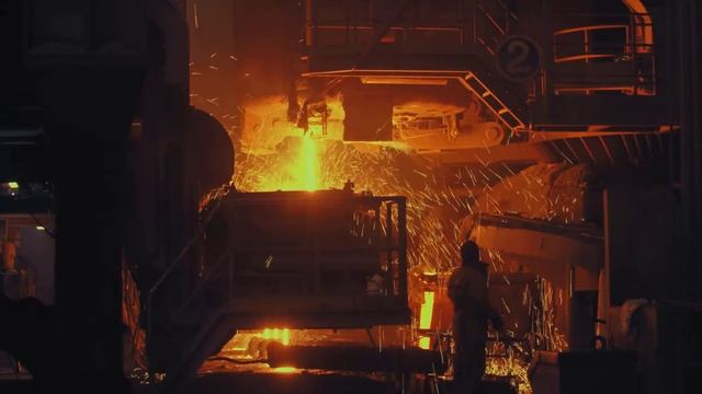 Relaxing Ambient Soundscape - Steel Mill - Massive Metalworks Ambience - Reverberant Clanks/Welding