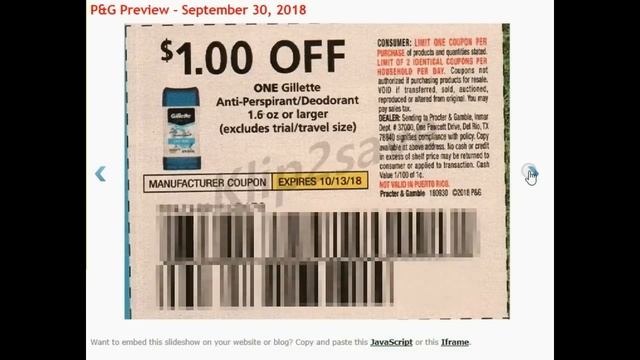 P&G Brandsaver Coupon Insert Preview- October 2018