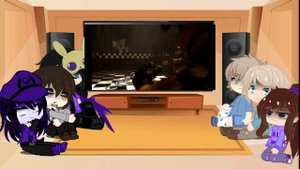 Персонажи спрингтрап и делия(+ Пёрпл гаи из разных ау)реагируют на меме. 7/?