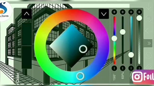 How To Draw An Architecture Building [2 - Point Perspective] On Ibis Paint X | Ibis Painter Sara смотреть онлайн