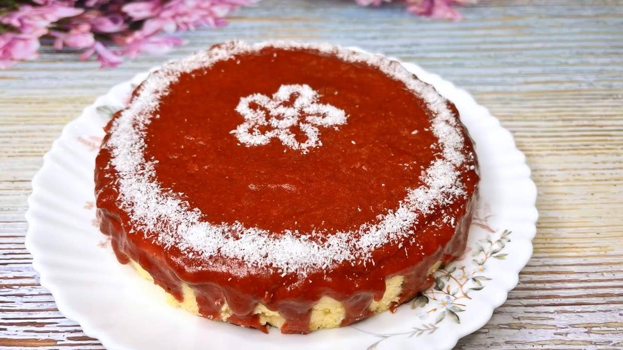 Кокосовый торт. Вкусный торт ПП из кокосовой муки. Без сахара.