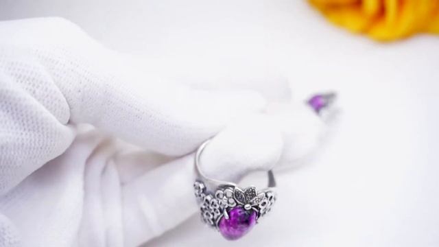 Гарнитур серьги и кольцо цоизит натуральный посеребрение 12 мк камни самоцветы 2271 Хорошие вещи