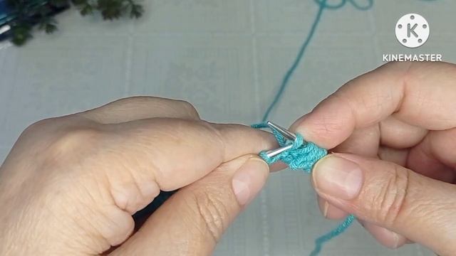 Фабричный наборный край без бросовой нити /вяжем спицами. смотреть онлайн