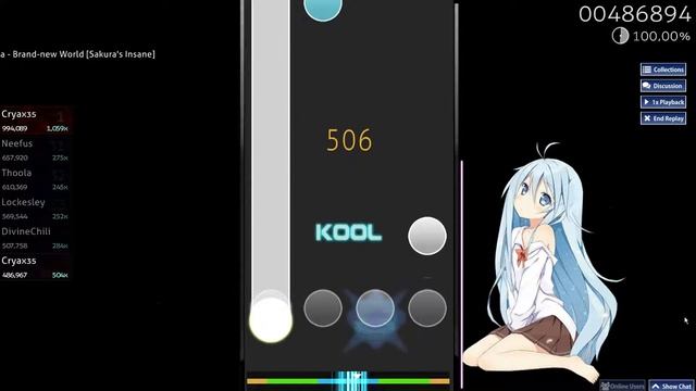 Osu! mania / Brand-new world [Sakura's Insane] - (99,93 S) смотреть онлайн