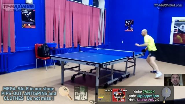 review Yinhe (Milkyway) 970XX K: OFF+ blade with kevlar-carbon for power looping & topspin смотреть онлайн