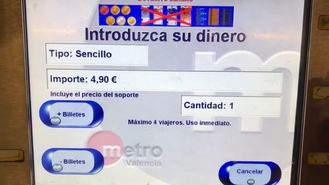 Metro Valencia - Como comprar tickets смотреть онлайн