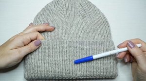 Шапка резинкой 1х1