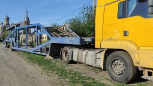 Гуляем по деревне, увидели большую машину, жизнь в деревне