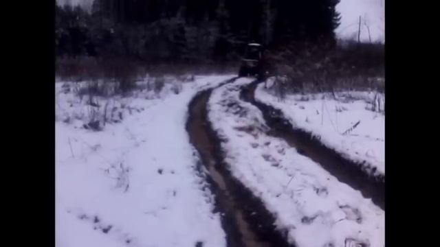 т-25 снова в лес, за дровами