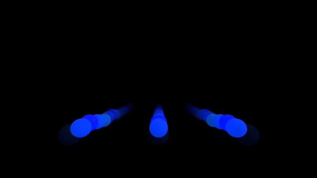 Flight of the bumblebee where each note is a glowing sphere