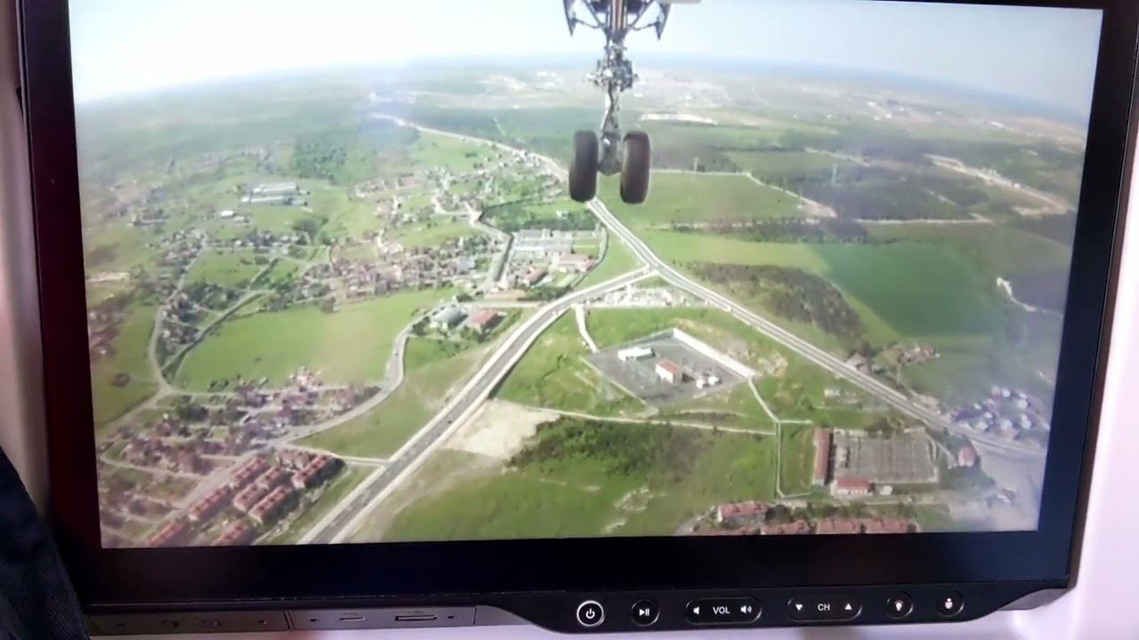 Съемка полета с установленных на самолете камер / Vuelo desde camaras instaladas en avión. Turquía