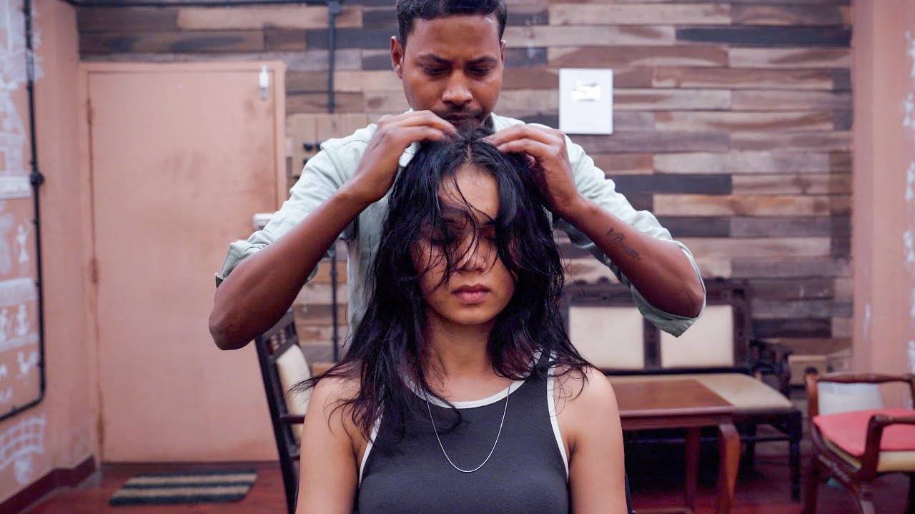 First Ever Intense Head Massage ASMR Experience ｜ Indian Massage