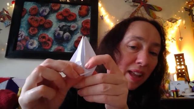 Weekly origami fold - 2pm - Iris with leaves & stem смотреть онлайн