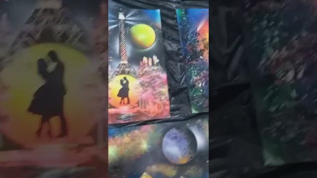 Битцевский парк. СПРЕЙ АРТ .Рисуем МИРО.