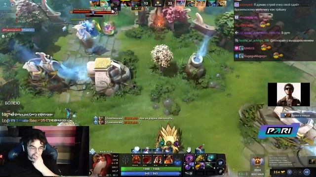 ЗАВИСИМЫЙ ОТ ДОТЫ Вова Пейн ХОЧЕТ ПОБЕДИТЬ С РУИНЕРОМ НА КОРЕ [VovaPain Dota 2]