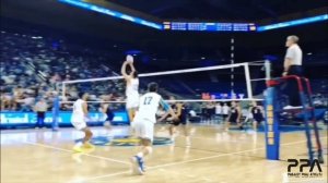 BELLY BUTTON AT THE NET! Spike JUMP BREAKDOWN - Kofi Kid