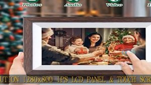 WiFi Digital Picture Frame 10.1 Inch Smart Digital Photo Frame with IPS Touch Screen HD Display, 16