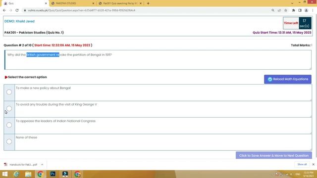 Pak301 Quiz 1 solution 2023, pak301 quiz 1 solution, how to attempt vu quiz, pak301 quiz 1 2023 #vu смотреть онлайн