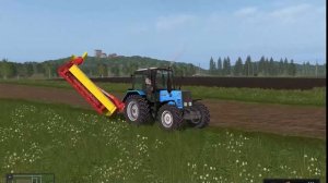 (farming simulator 17)  обкос обочин трактором мтз Беларус