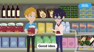 Shopping at the Supermarket Conversations and Vocabulary_ Easy English for Beginner (My Friends EP4)