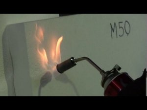 Огневые испытания пенопласта. Газовая горелка