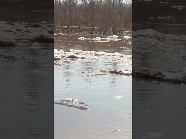 Паводок-ледоход 07.04.2019 на речушке Ашкадар.Часть 2 смотреть онлайн