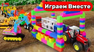 Машинки мультики 🚗 Полиция, самосвал и экскаватор: спасательная миссия игрушек! Видео для детей 👍