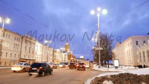 Administration of the city of Yekaterinburg, Russia. 4K