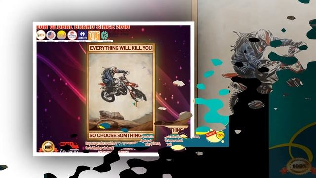 BUY Motocross everything will kill you so choose something fun poster