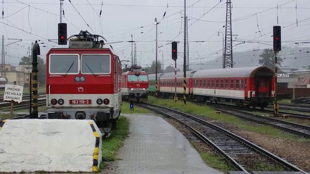 Os 3956 (162.005) & IC 505 (350.007), Žilina, 04.08.2014 смотреть онлайн