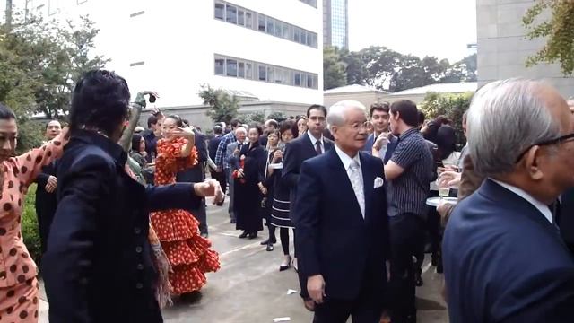 flamenco in the reception of National Day  at  Embassy of Spain Tokyo