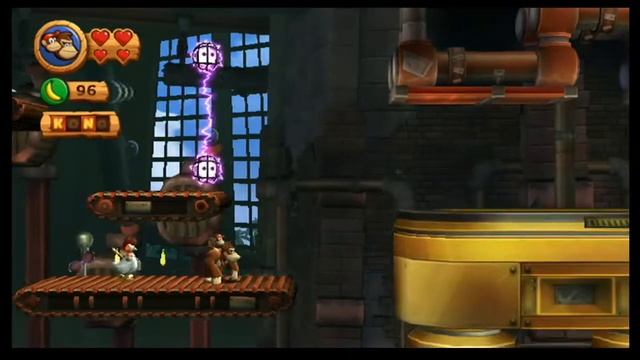 Donkey Kong Country Returns (Wii 720p) World 7-2: Slammin' Steel