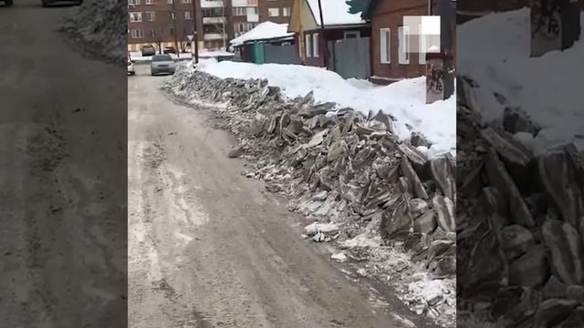 Омск: уборка снега на Рабочих #shorts