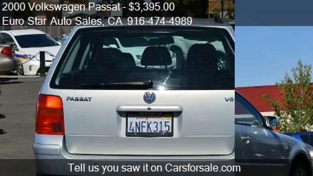 2000 Volkswagen Passat GLS V6 4dr Wagon for sale in ROSEVILL смотреть онлайн