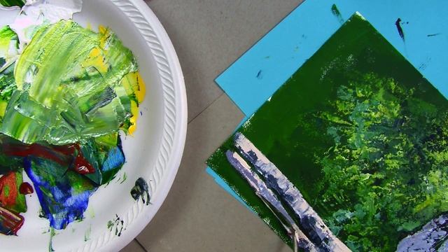 How to Paint Rocks and Trees with a Palette Knife: Tips and Tricks смотреть онлайн