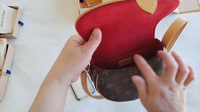 Bag of the Day 27: Louis Vuitton TAMBOURINE Monogram Bag What Fits WIMB #bagoftheday #lvtambourine