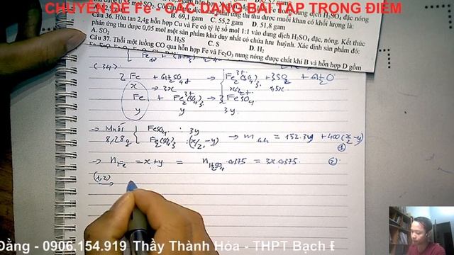 Chuyên đề Fe: Dạng 4 và 5 смотреть онлайн