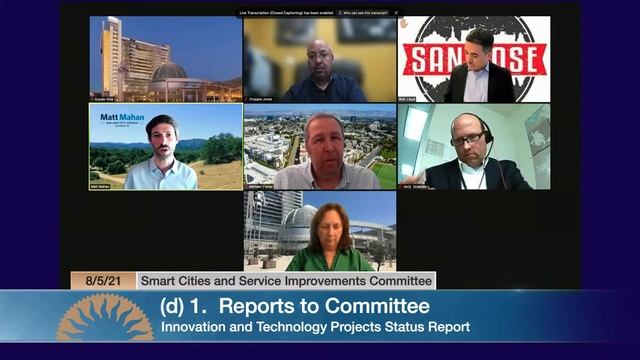 AUG 5, 2021 | Smart Cities & Service Improvements Committee смотреть онлайн