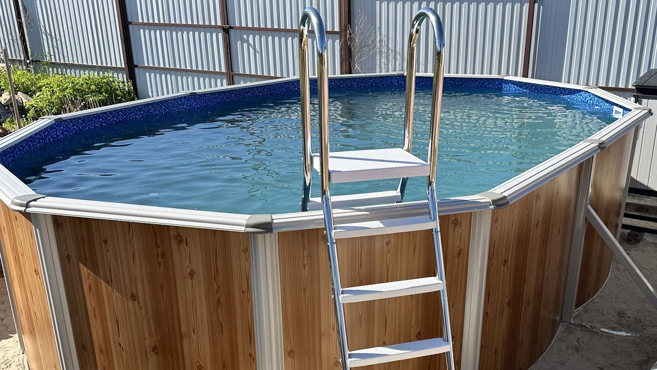 Лестница для Каркасного Бассейна из Нержавейки - Крепкая, Устойчивая, Жесткая смотреть онлайн