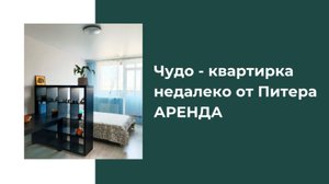 Чудо-квартирка недалеко от Питера. АРЕНДА