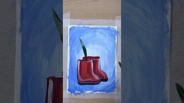 Букет/Нетрадиционные техники рисования/Рисование пакетом/Гуашь/Рисование с детьми