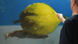 Процесс нанесения красочных слоёв масляными красками на холсте. Нанесение форм. Часть 2 из 5.