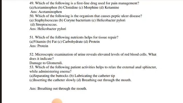 KGMU NURSING OFFICER PREVIOUS YEAR QUESTION PAPER #kgmubscnursing2023 смотреть онлайн