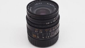 Leica Elmarit M 28mm f/2.8 wide angle prime lens Verion IV Version 4 pre-ASPH