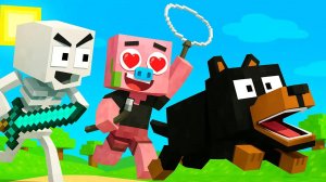 Мальчик-зомби и бедная собака - Душераздирающая история - Анимация для Майнкрафта