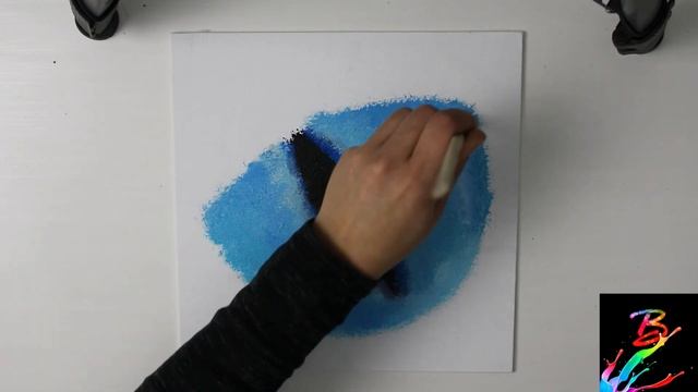 Easy Cat Eye Painting on black canvas | Blue Cat eye | Daily Art