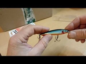 Распаковка посылки с воблером BAT Lucky Strike 4435075 Jark Master по заказу Fmagazin